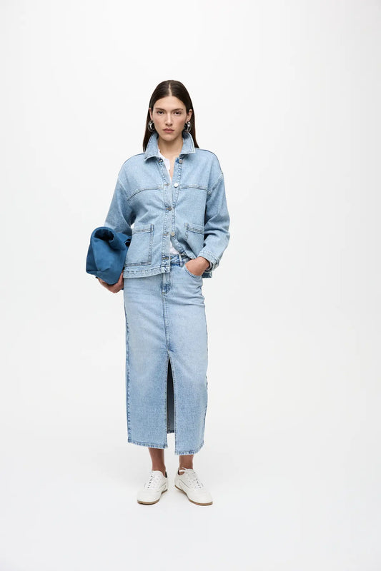 JAF MIDI DENIM SKIRT