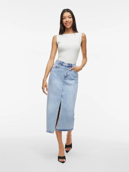 JAF MIDI DENIM SKIRT