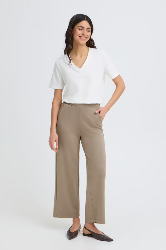 AURORA PANT MOUNTAIN TRAIL BROWN CROPPED LENGTH