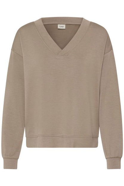 AURORA V-NECK PULLOVER MOUNTAIN TRAIL BROWN