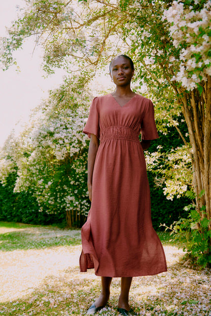 IGGY DRESS MARSALA