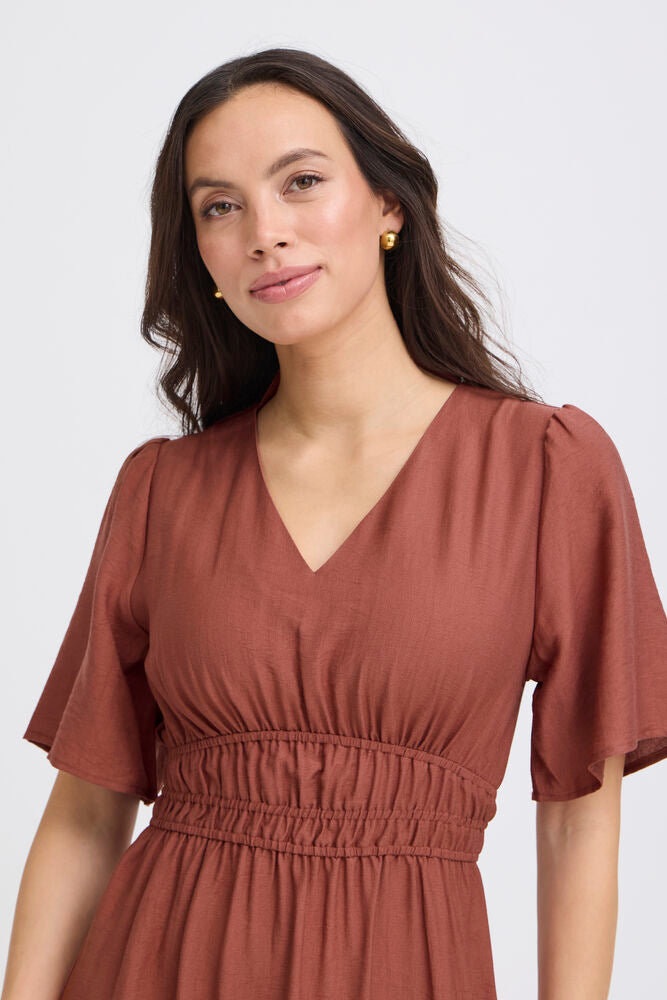 IGGY DRESS MARSALA