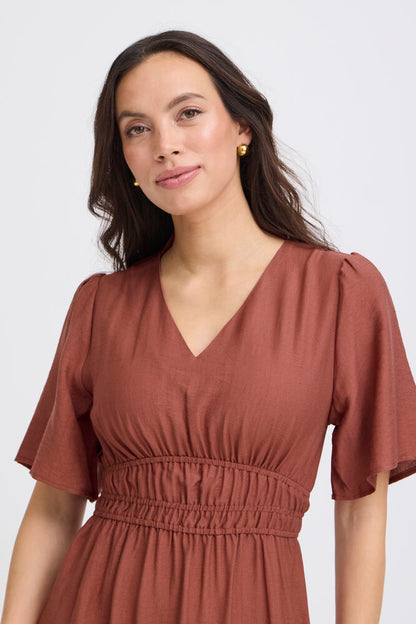IGGY DRESS MARSALA