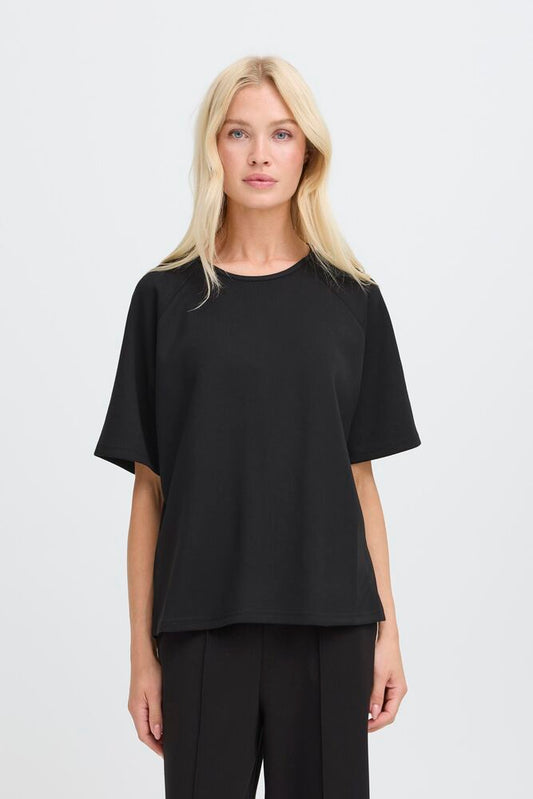 PUSTI RAGLAN TEE - BLACK