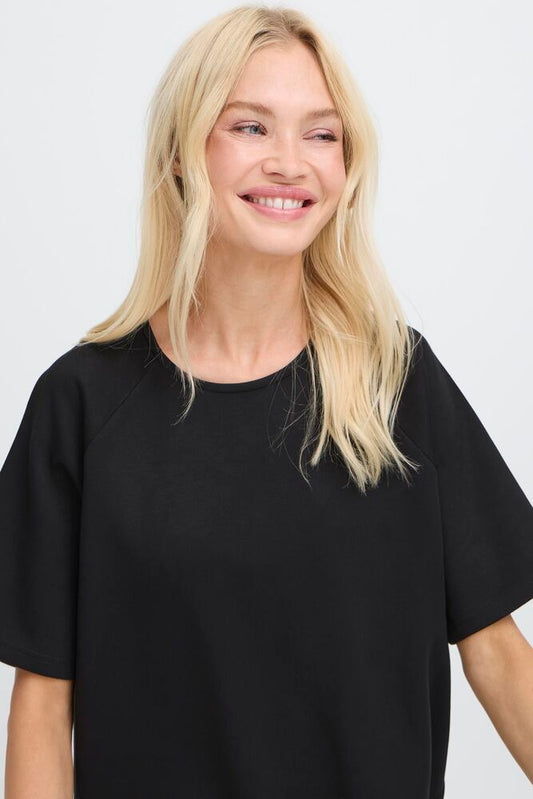 PUSTI RAGLAN TEE - BLACK