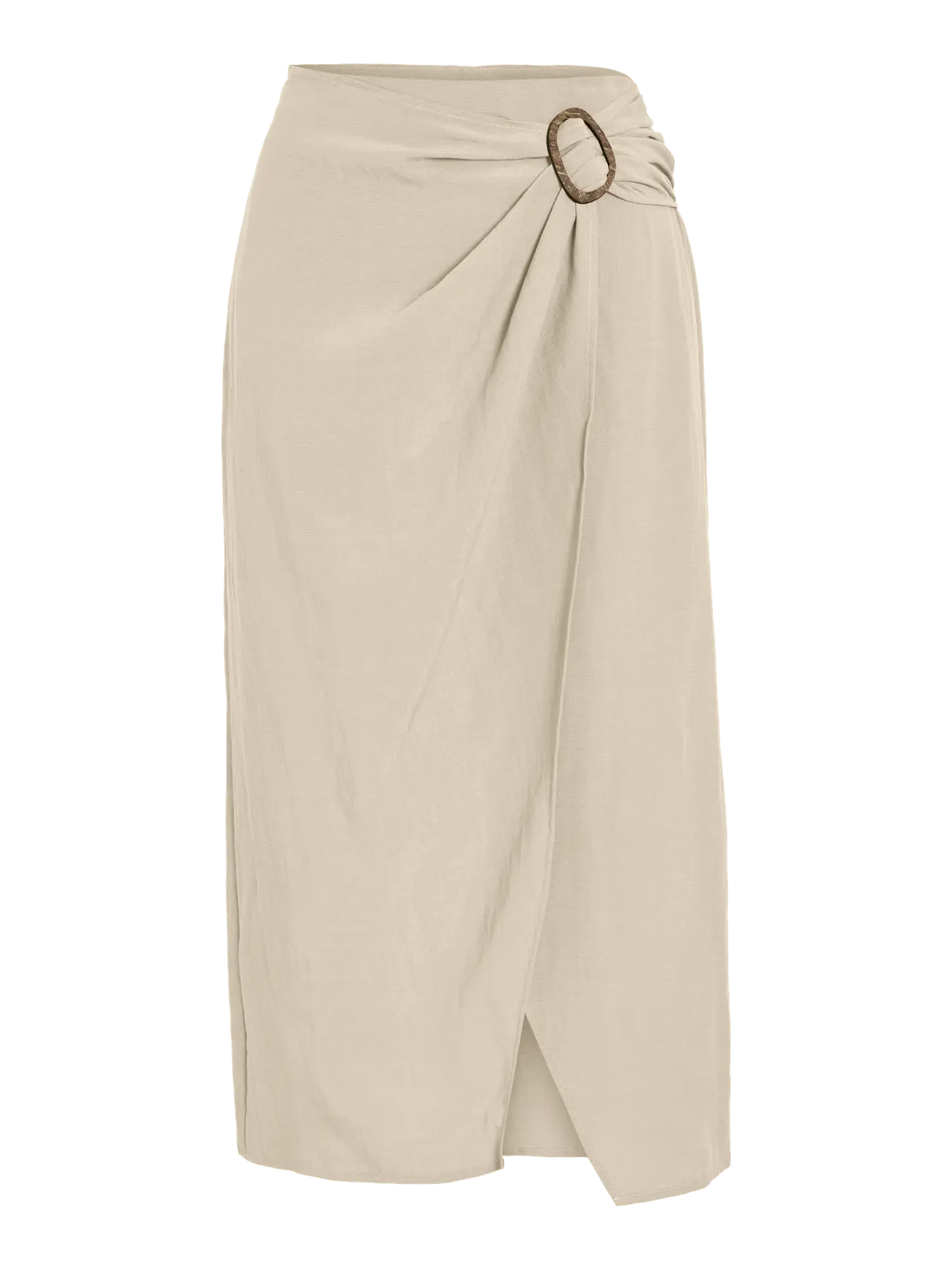 FRIN BUCKLE MIDI SKIRT