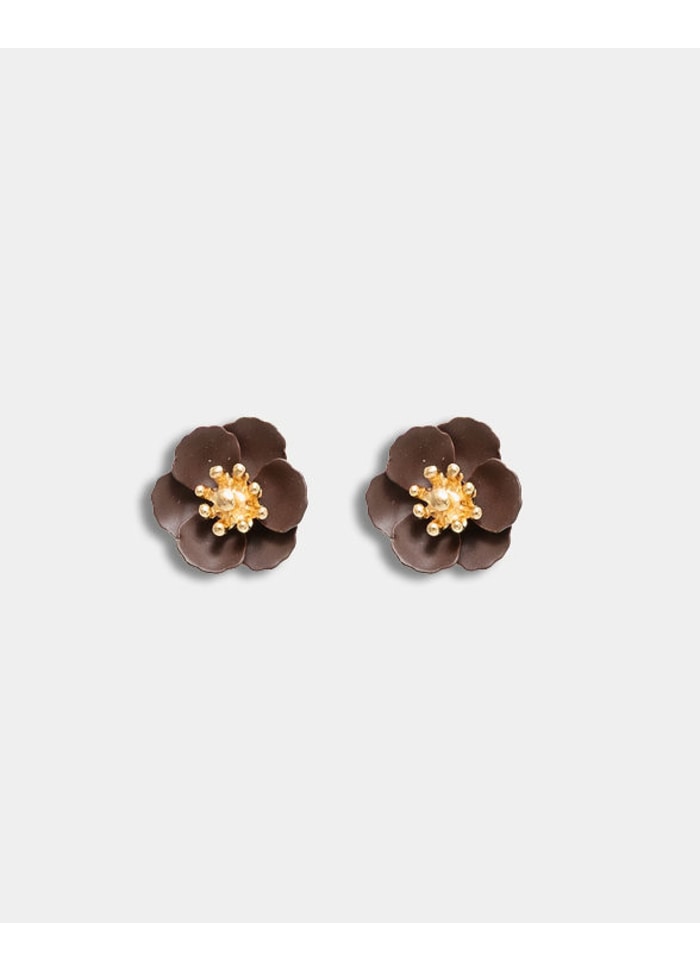 PETITE FLOWER DARK BROWN