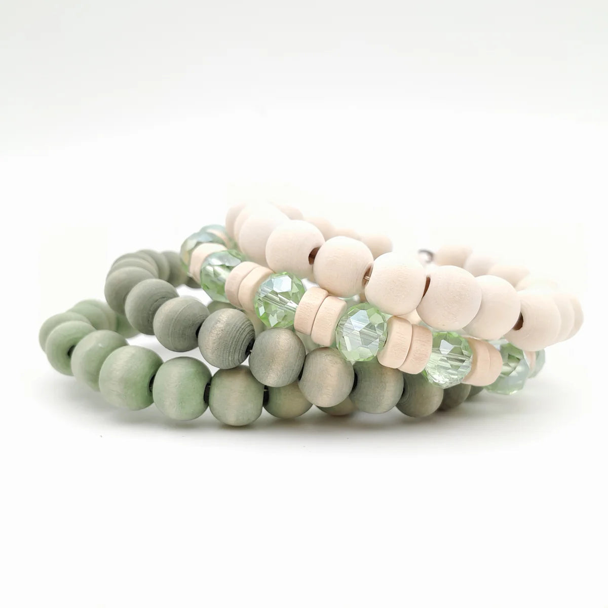 MINI COIL ARMBAND LJUSGRÖN