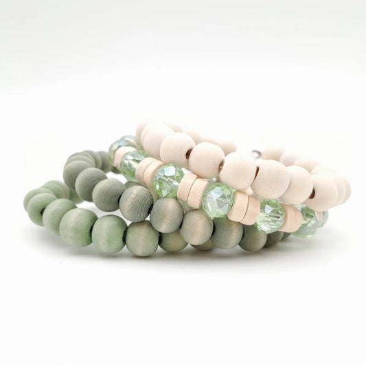MINI COIL ARMBAND LJUSGRÖN