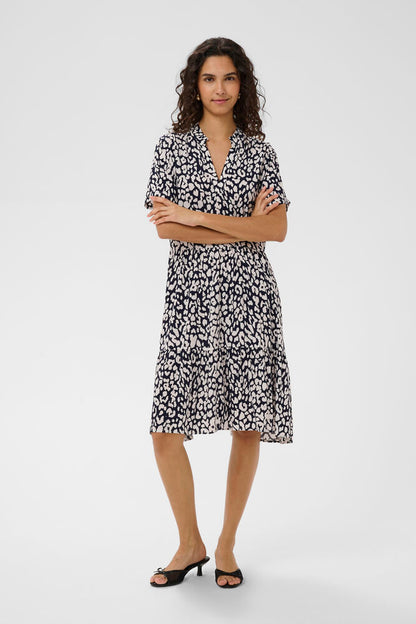 EDA DRESS NIGHTSKY LEOPARD