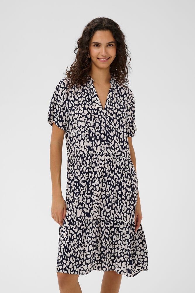 EDA DRESS NIGHTSKY LEOPARD