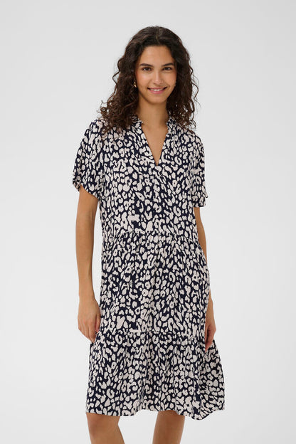 EDA DRESS NIGHTSKY LEOPARD