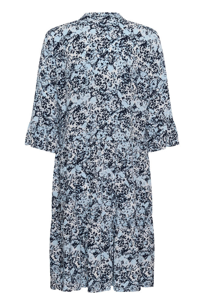 EDA DRESS NIGHTSKY BRUSHED BLOOMS