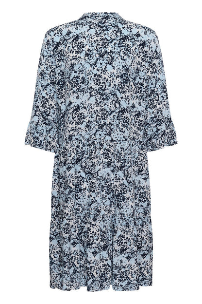 EDA DRESS NIGHTSKY BRUSHED BLOOMS