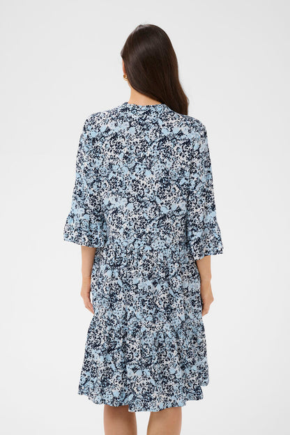 EDA DRESS NIGHTSKY BRUSHED BLOOMS