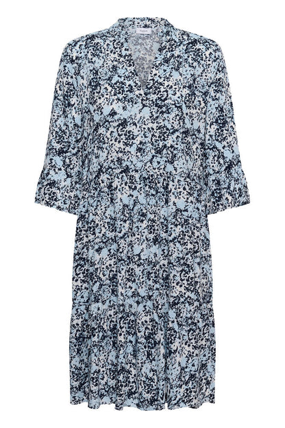 EDA DRESS NIGHTSKY BRUSHED BLOOMS