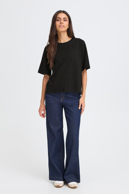 ZASHOULDER TEE BLACK