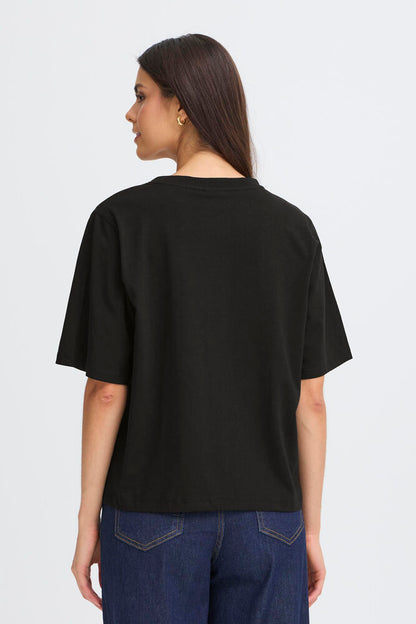 ZASHOULDER TEE BLACK