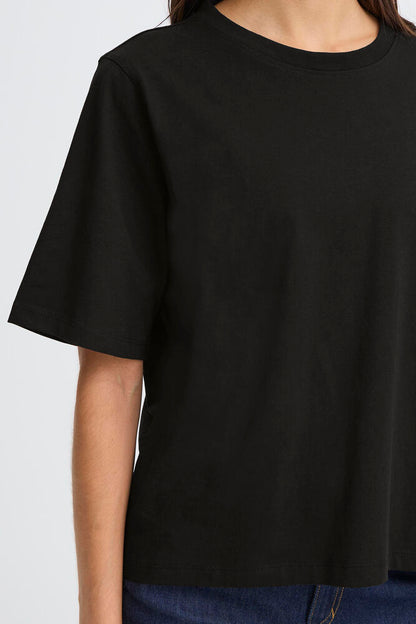 ZASHOULDER TEE BLACK