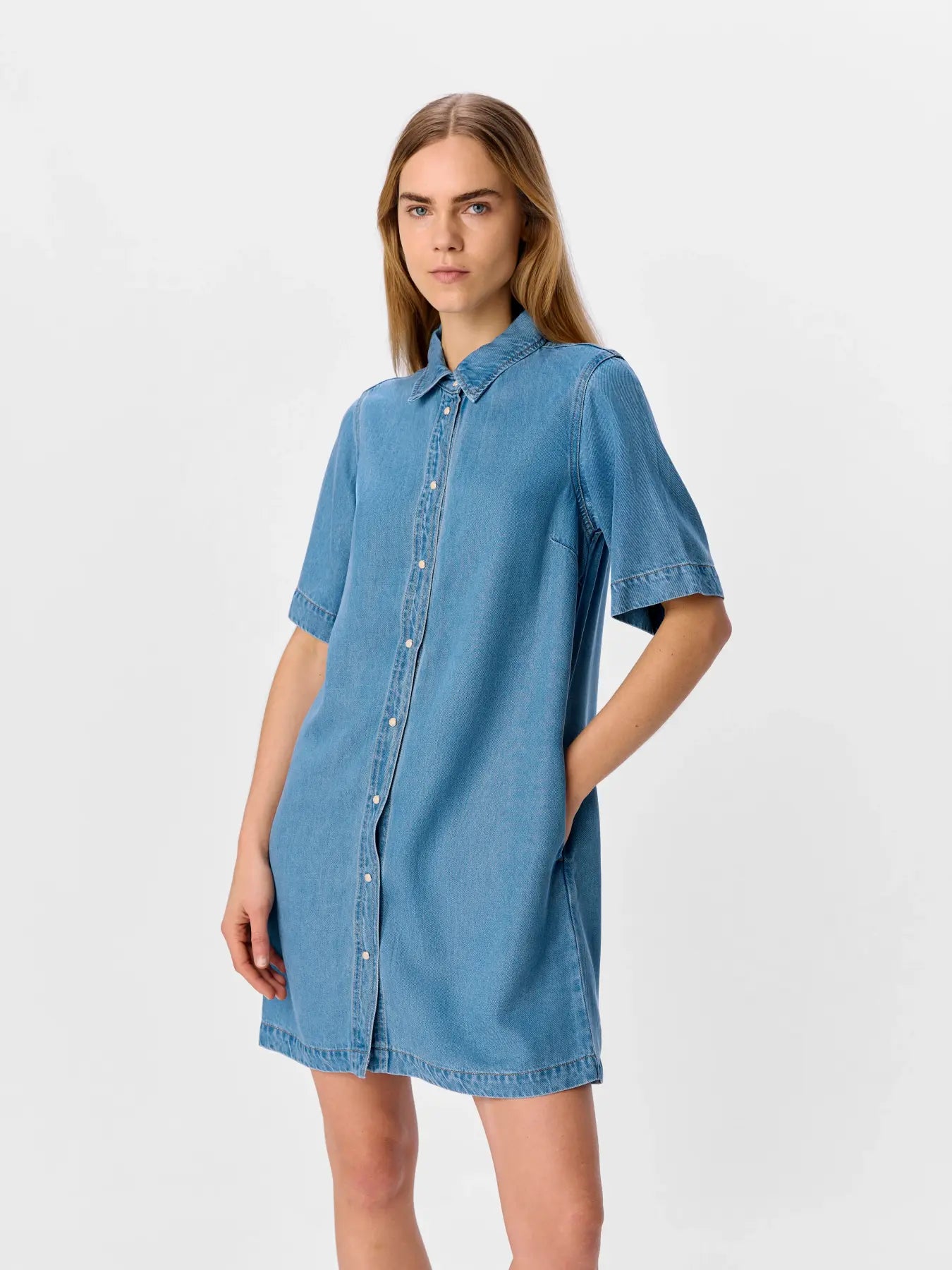 FRAME DRESS MEDIUM BLUE