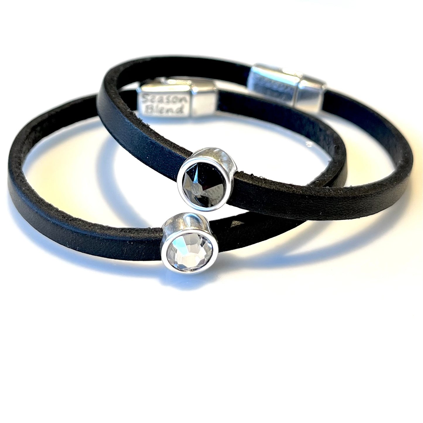 Läderarmband silverplätering