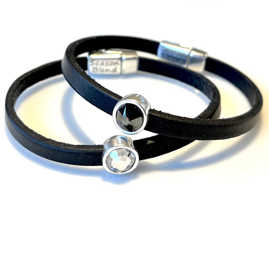 Läderarmband silverplätering