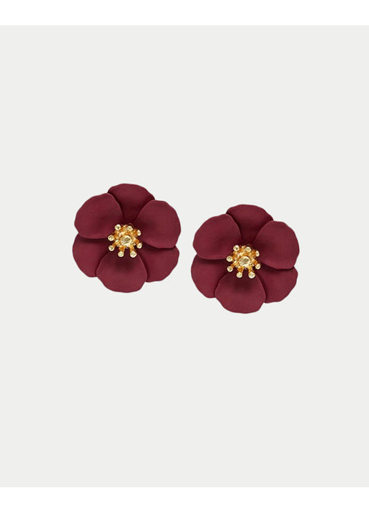 FLOWER SMALL BURGUNDY