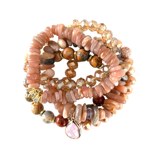 ELASTISK ARMBAND PERSIKA