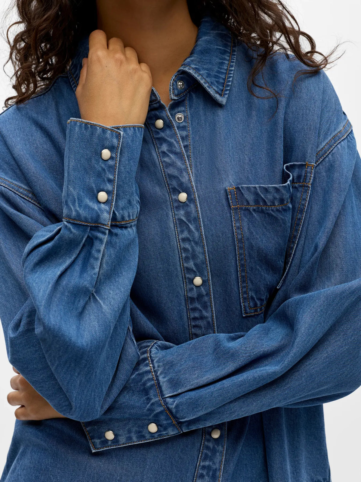 FRAME SHIRT MEDIUM DENIM