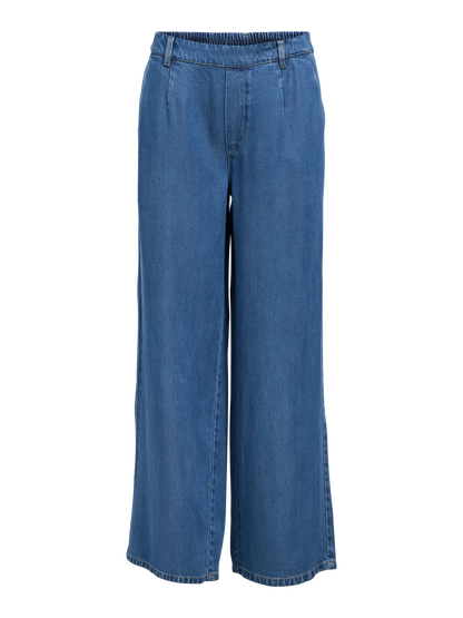 FRAME LISA WIDE PANTS MEDIUM DENIM