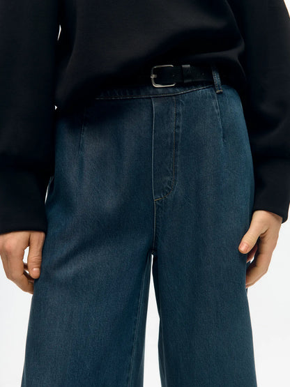 FRAME LISA WIDE PANTS DARK DENIM