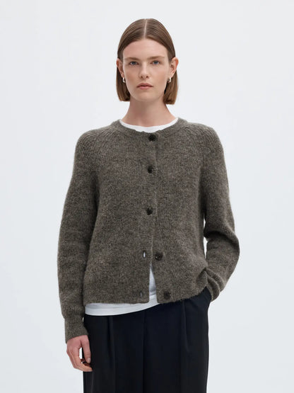 LULU CARDIGAN GREY MELANGE