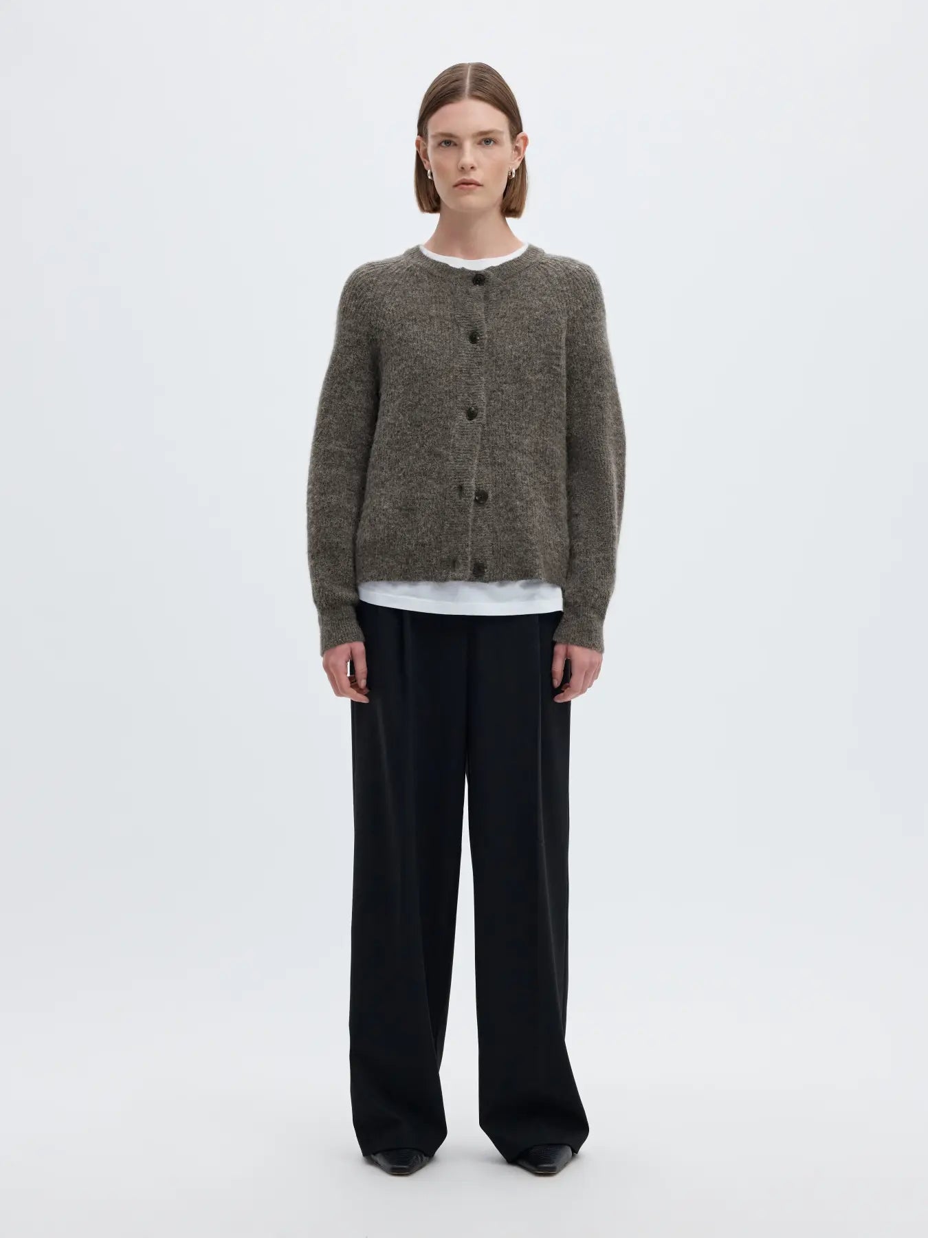 LULU CARDIGAN GREY MELANGE