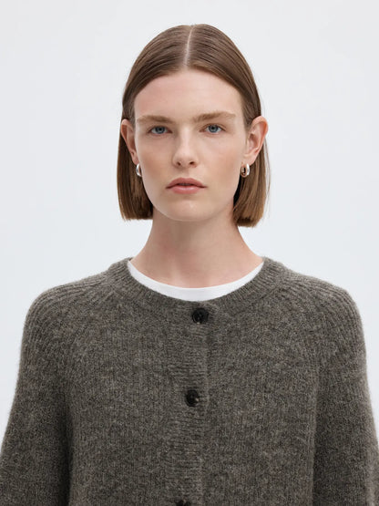 LULU CARDIGAN GREY MELANGE