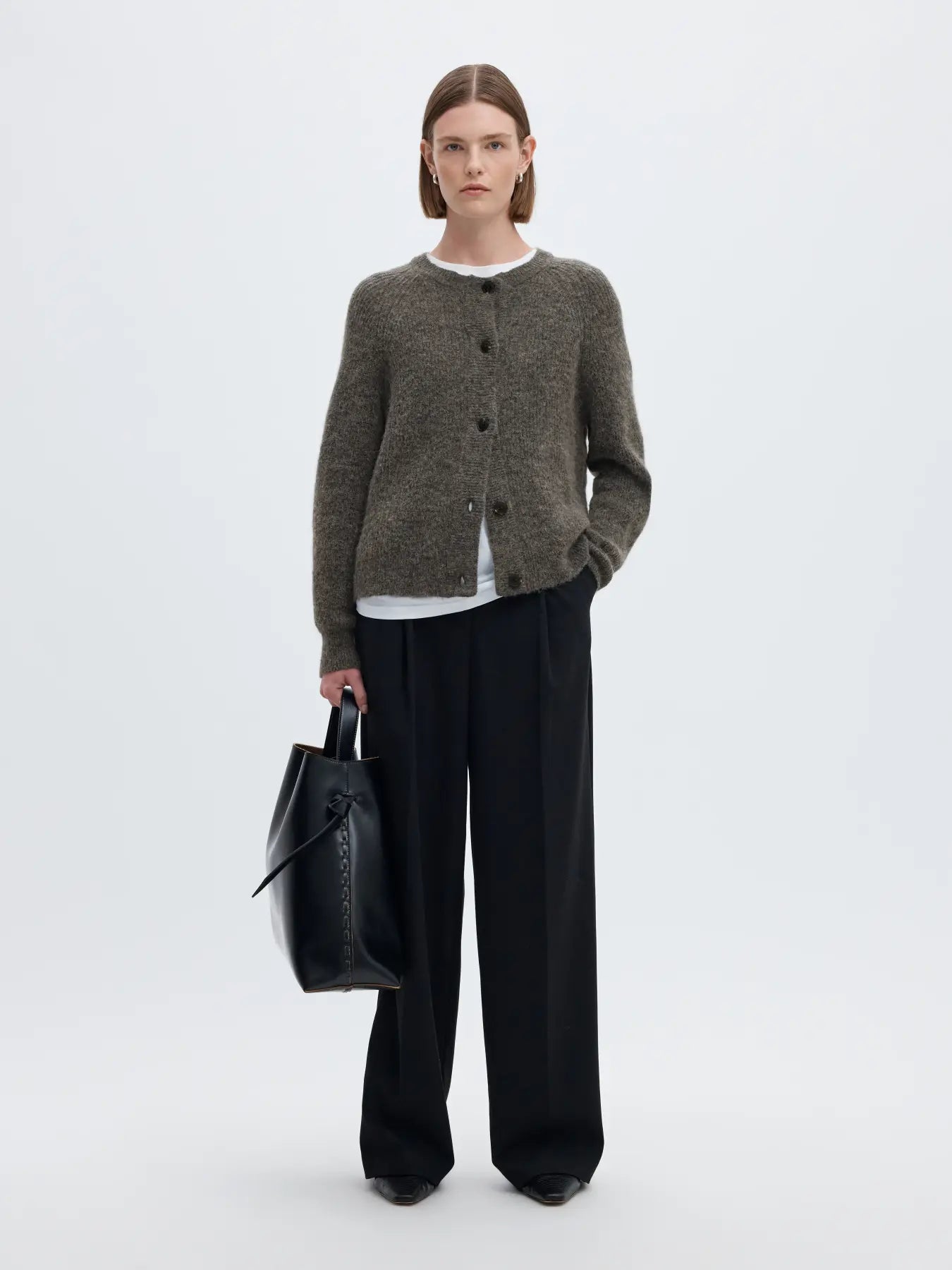 LULU CARDIGAN GREY MELANGE