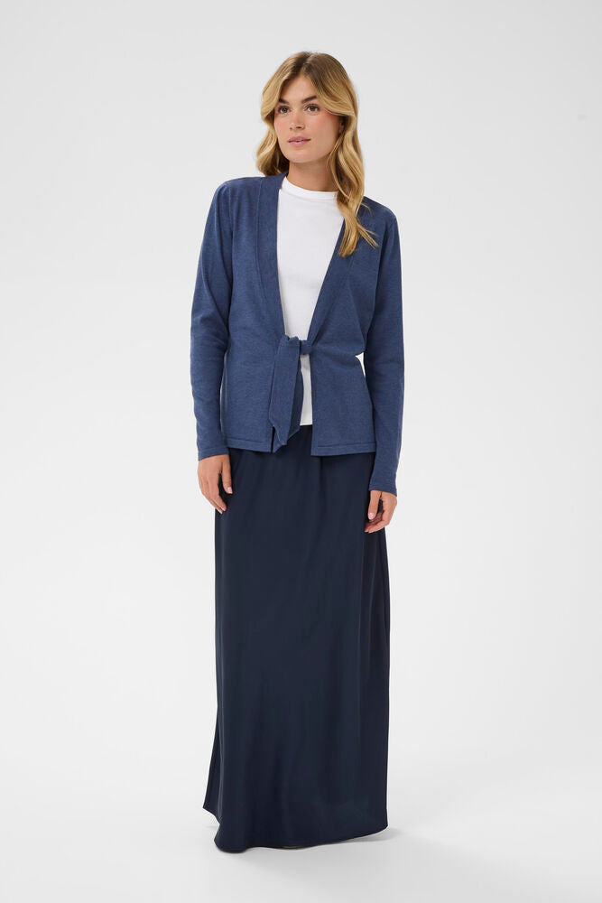 MILAS TIE CARDIGAN INDIGO