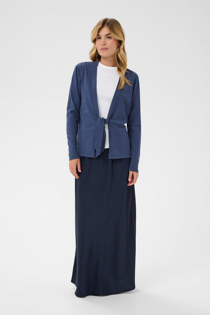 MILAS TIE CARDIGAN INDIGO