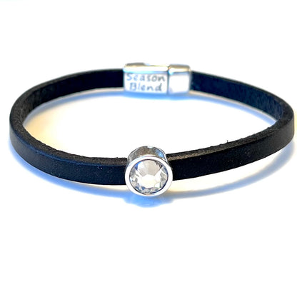 Läderarmband silverplätering