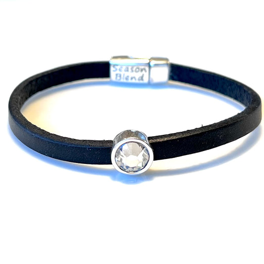 Läderarmband silverplätering