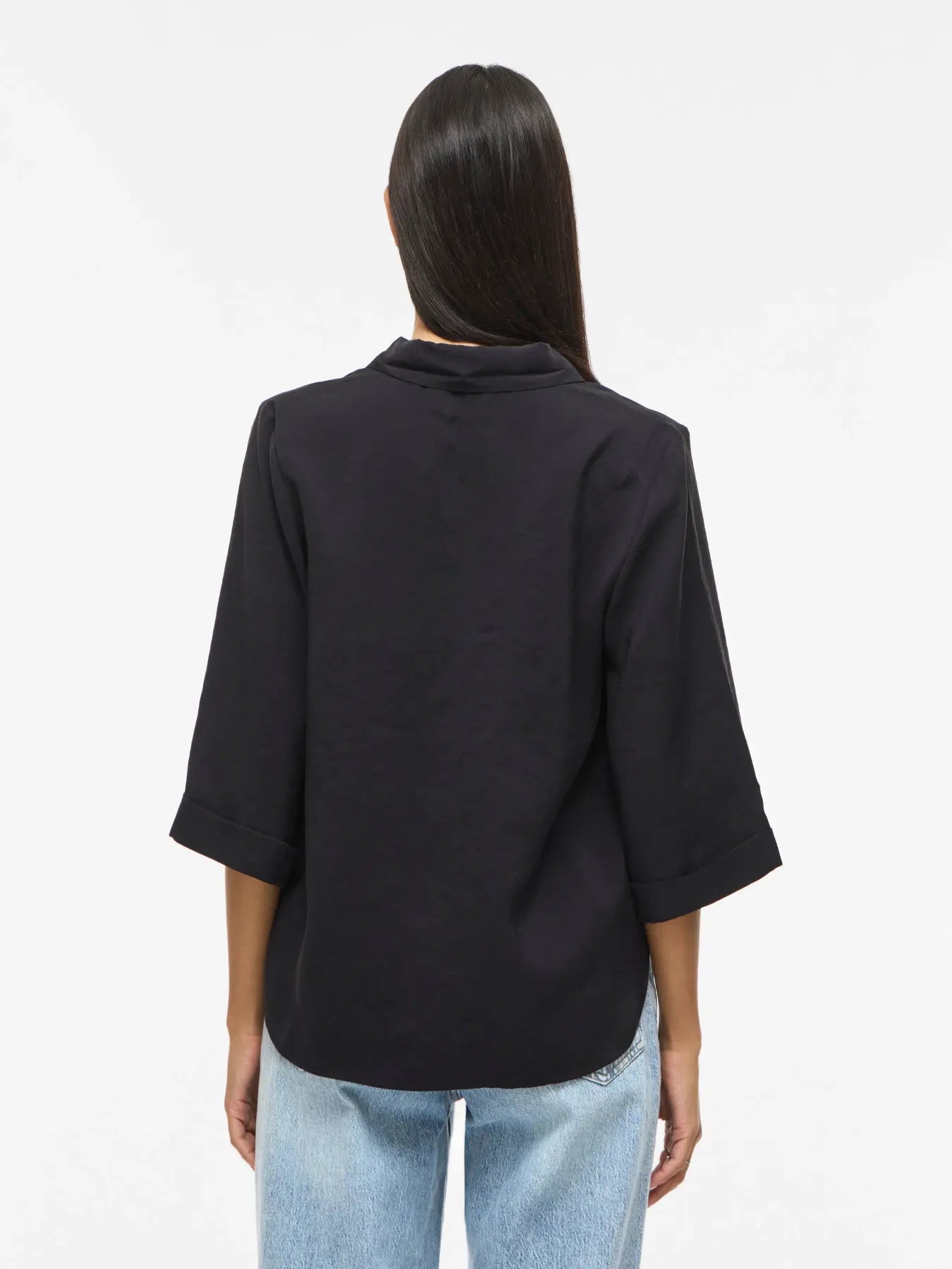 VIHULA 3/4 SHIRT BLACK