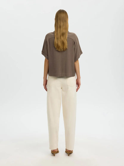 VIVA CROPPED SHIRT CHOCOLATE CHIP