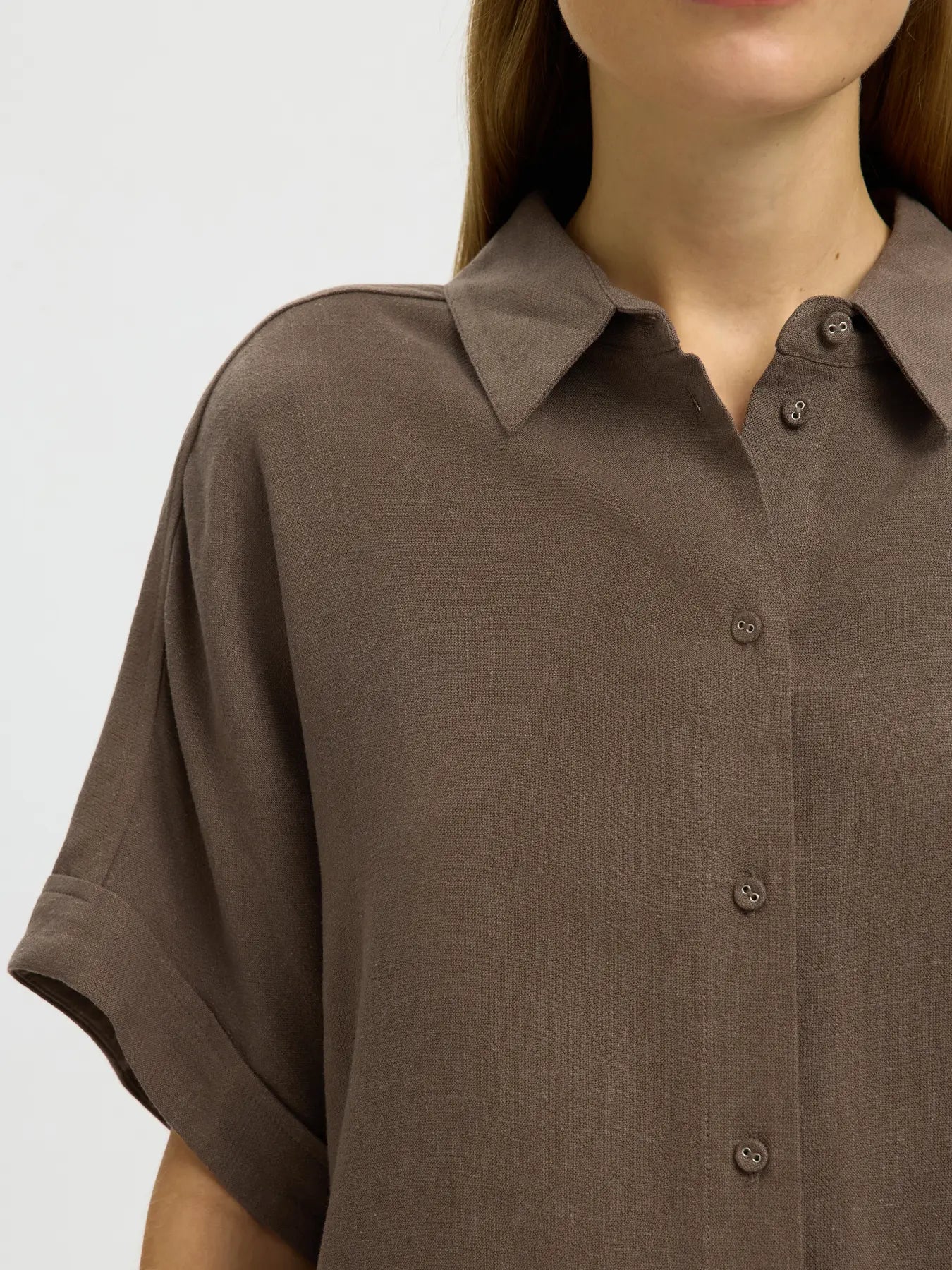 VIVA CROPPED SHIRT CHOCOLATE CHIP