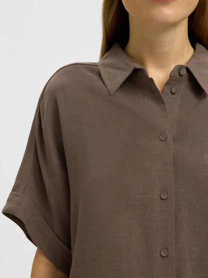 VIVA CROPPED SHIRT CHOCOLATE CHIP