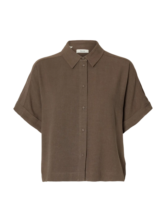 VIVA CROPPED SHIRT CHOCOLATE CHIP