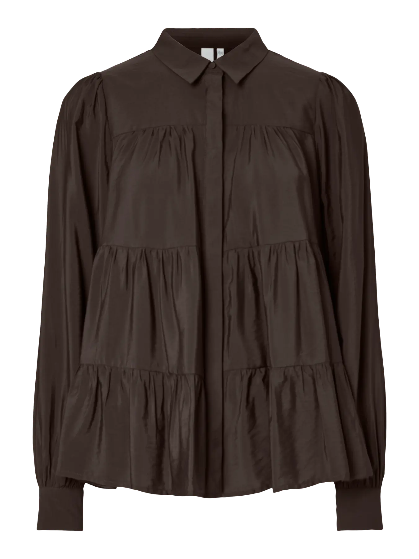 PALA BLOUSE COFFEE BEAN BROWN