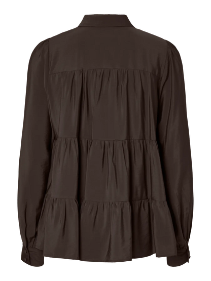 PALA BLOUSE COFFEE BEAN BROWN