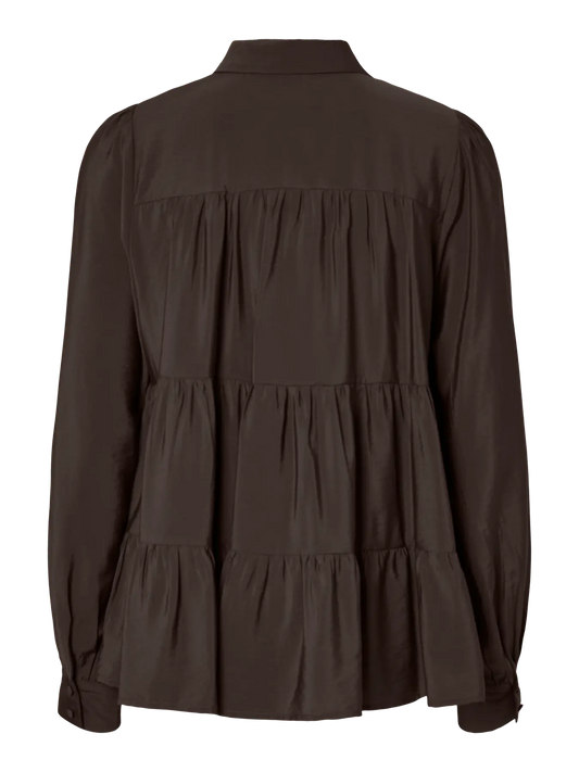 PALA BLOUSE COFFEE BROWN