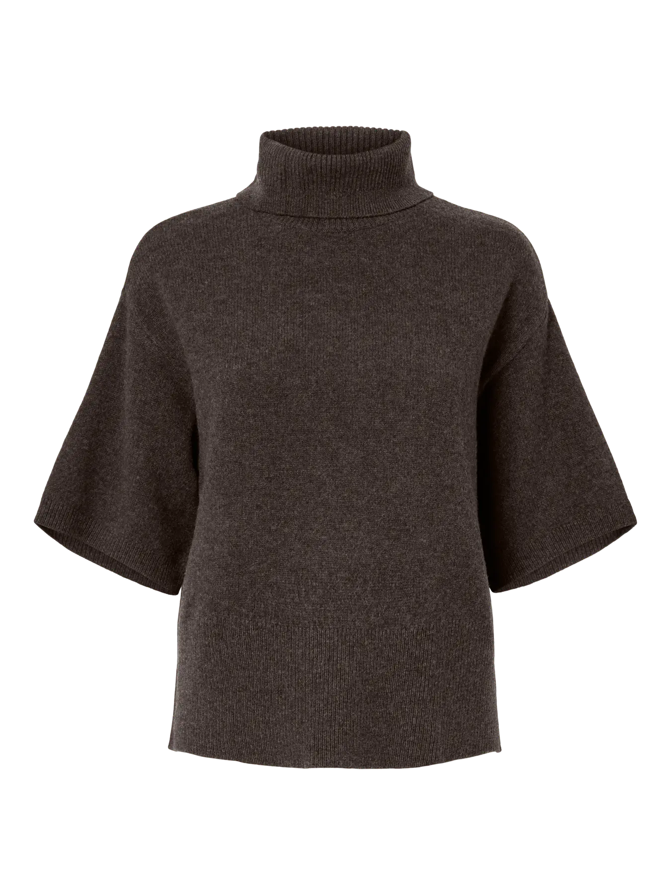 EMILA 2/4 WOOL KNIT BROWN