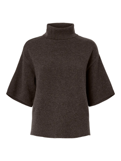EMILA 2/4 WOOL KNIT BROWN
