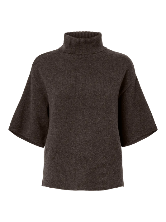 EMILA 2/4 WOOL KNIT BROWN